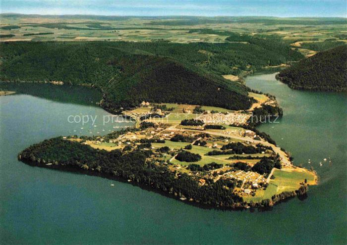 Scheid Halbinsel Waldeck-Frankenberg Hessen Fliegeraufnahme