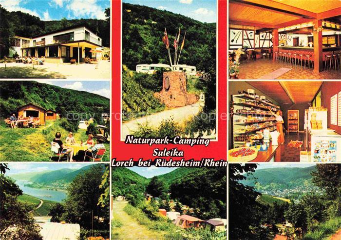 Lorch Rheingau Hessen Naturpark Camping Suleika Gaststaette Kiosk Landschaftspan