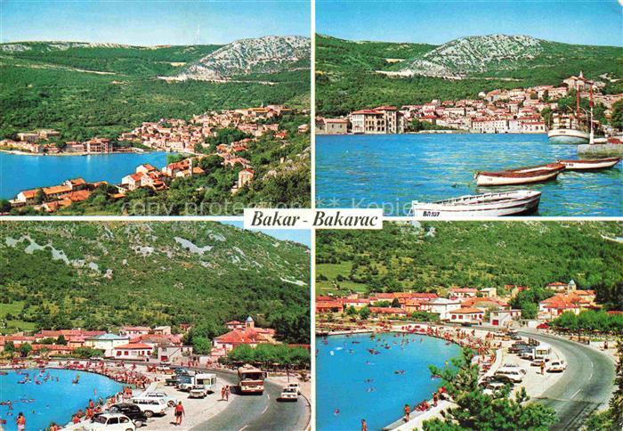 Bakar Buccari Croatia Panorama Hafen Strand