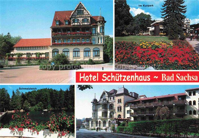 Bad Sachsa Osterode Harz Hotel Schuetzenhaus Kurpark Schmelzteich