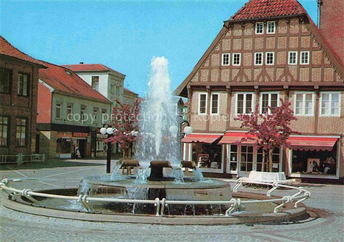 Eutin Schleswig-Holstein Springbrunnen am Markt