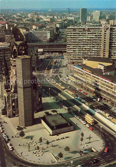 BERLIN CITY Blick vom Europa Center auf Gedaechtniskirche Hardenbergstrasse am