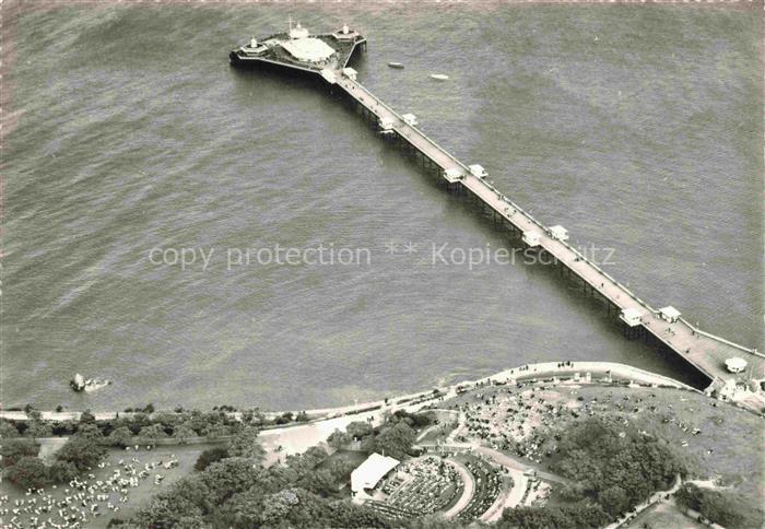 Llandudno Wales UK The pier aerial view