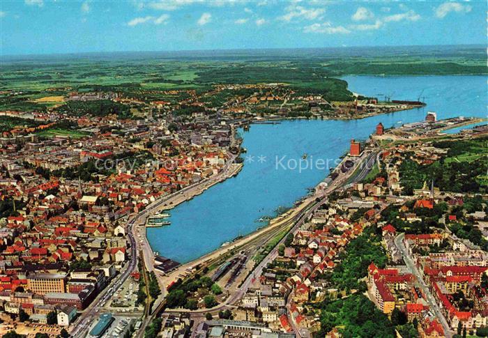 FLENSBURG Flensborg Schleswig-Holstein Panorama Stadt und Foerde