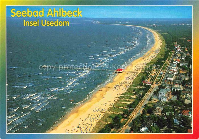 AHLBECK HERINGSDORF Insel Usedom Ostseebad Kuestenpanorama Strand