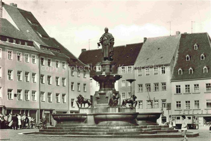 FREIBERG  Sachsen 
Obermarkt Brunnen