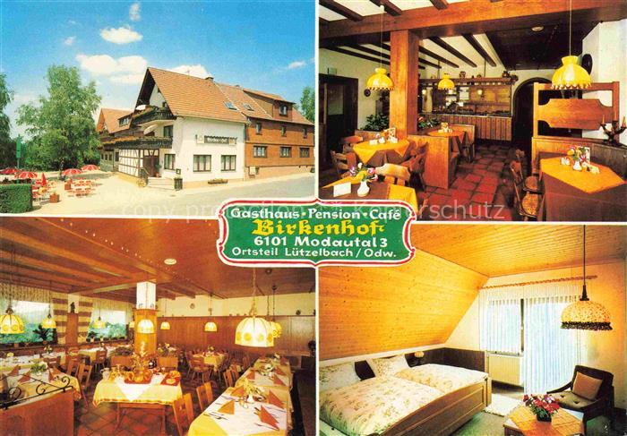 Luetzelbach Modautal Darmstadt-Dieburg Hessen Gasthaus Pension Café Birkenhof Ga
