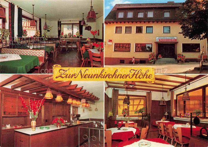 Neunkirchen Modautal Gasthaus Pension zur Neunkirchner Hoehe Gastraum Theke