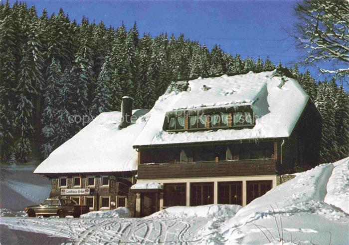 Furtwangen Schwarzwald BW Gasthaus zur Birke Winterlandschaft im Schwarzwald