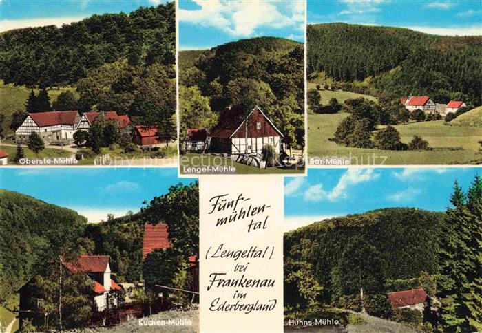 Lengeltal Frankenau Waldeck-Frankenberg Hessen Panorama Fuenfmuehlental Oberste