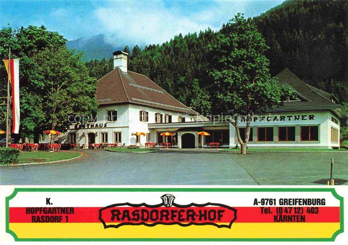 Greifenburg Drau Kaernten AT Gasthof Rasdorfer-Hof Hopfgartner