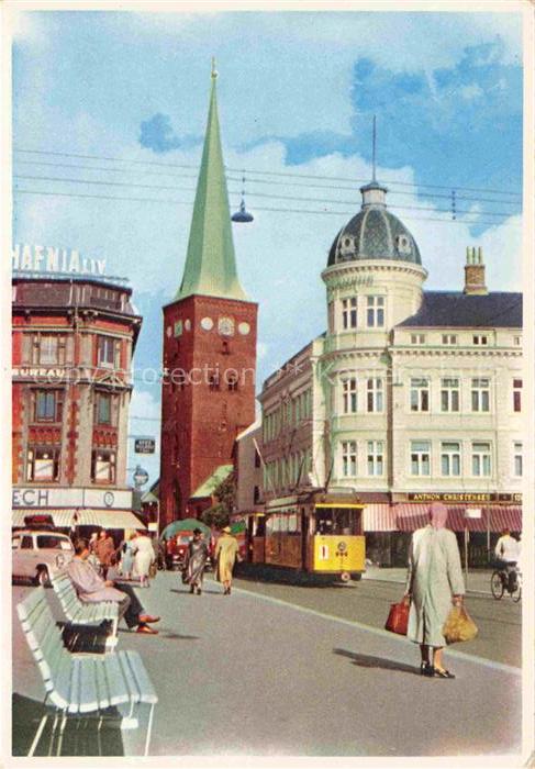 Aarhus Arhus DK Clemensbro og Domkirken