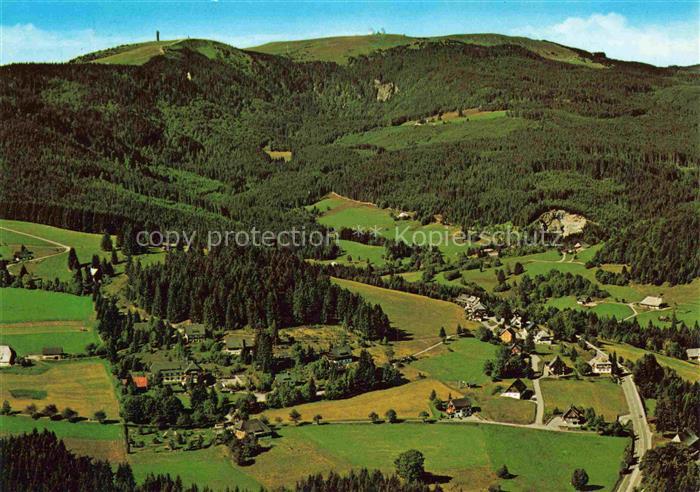 Baerental Feldberg Schwarzwald BW Panorama Baerental mit Feldberggipfel