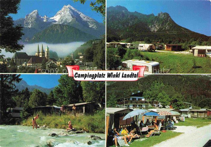 Bischofswiesen Berchtesgaden Campingplatz Winkl Landtal Alpen