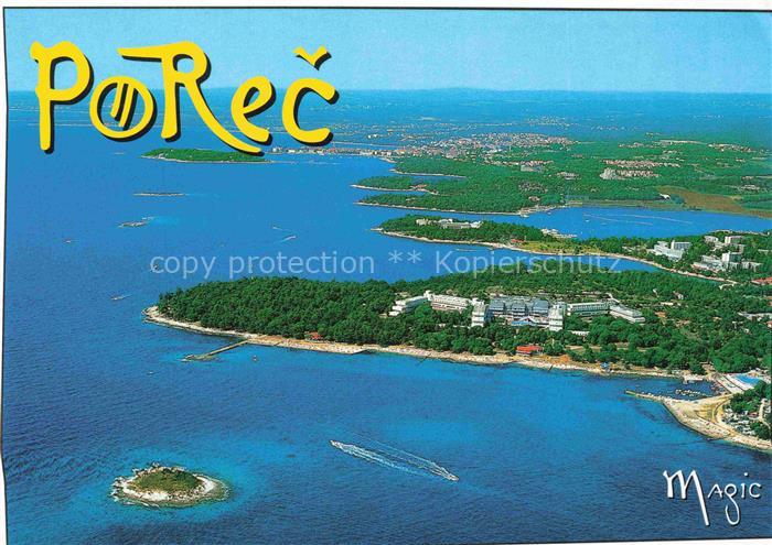 Porec Croatia Kuestenpanorama