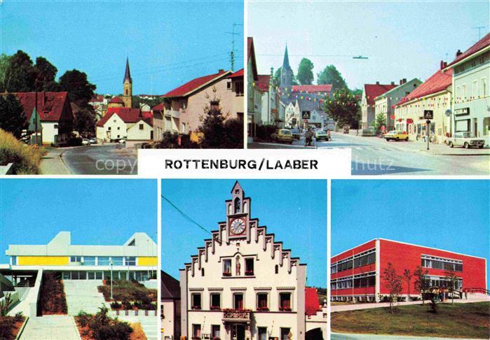 Rottenburg Laaber Motive Stadtzentrum Rathaus Schule
