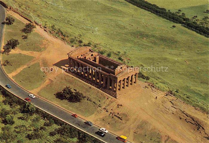 Agrigento Sicilia IT Tempio della Concodia veduta aerea
