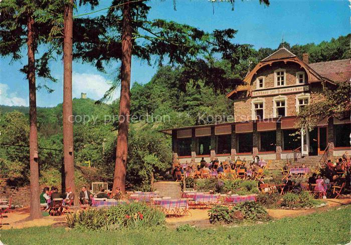 Lorch Rheingau Hessen Waldgasthof Pension Kammerburg Gartenterrasse