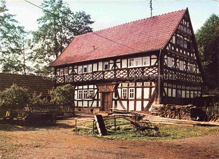 Ilbeshausen-Hochwaldhausen Grebenhain Hessen Teufelsmuehle 17. Jhdt. Fachwerk