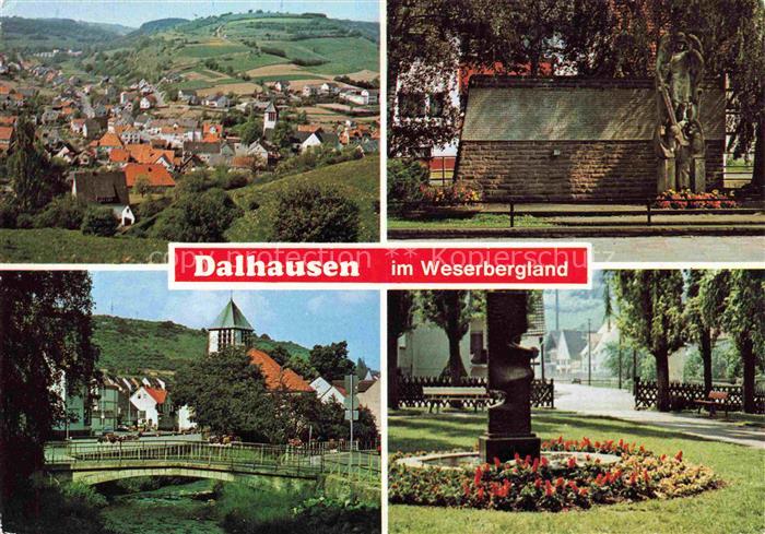 Dalhausen Beverungen Hoexter NRW Panorama Ortsmotive Park