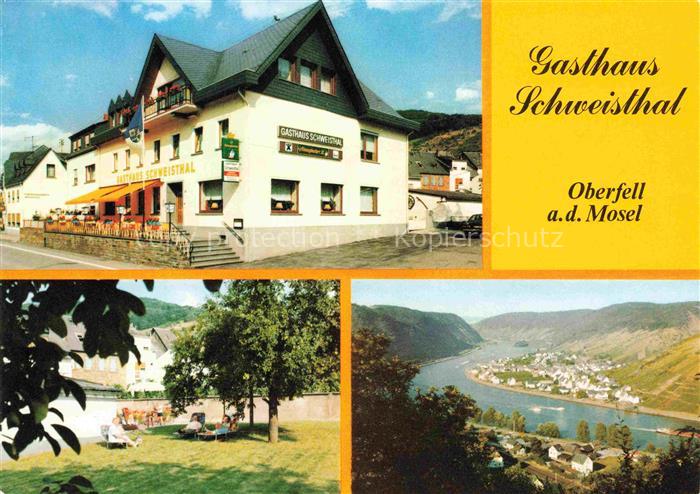 Oberfell Mosel Mayen-Koblenz Gasthaus Pension Schweisthal Panorama Moseltal