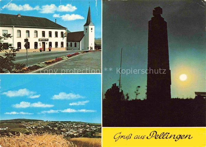 Pellingen Trier-Saarburg Rheinland-Pfalz Gaststaette Zur Pellinger Hoehe Landsch