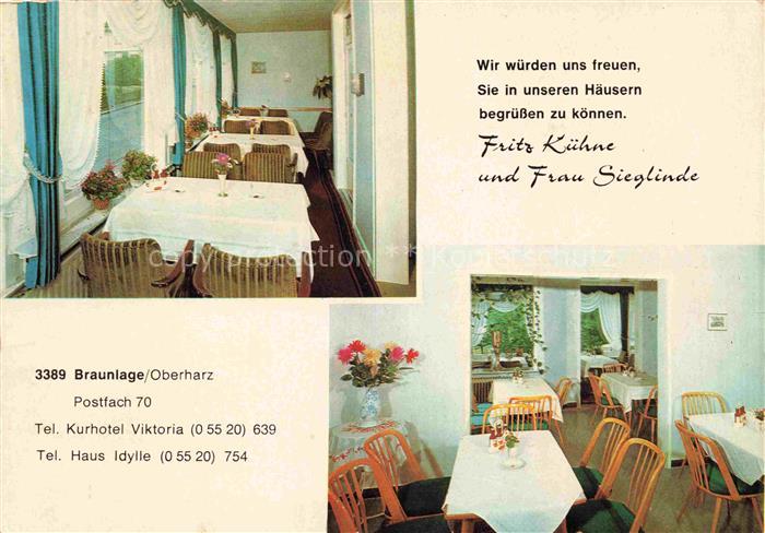 Braunlage Harz Kurhotel Viktoria Gastraeume