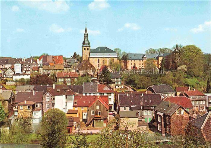 Hueckeswagen Ortsansicht mit Kirche