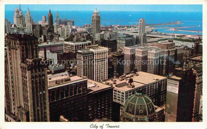 CHICAGO Illinois USA Towers Fliegeraufnahme
