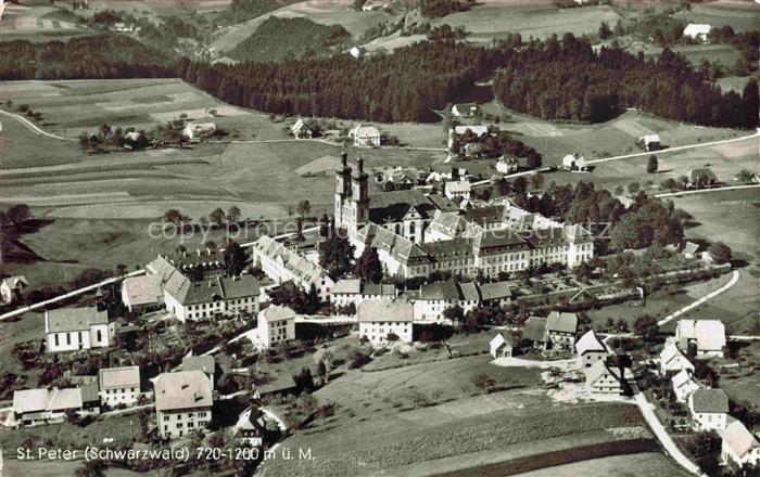 St Peter Schwarzwald Kloster Kirche Fliegeraufnahme