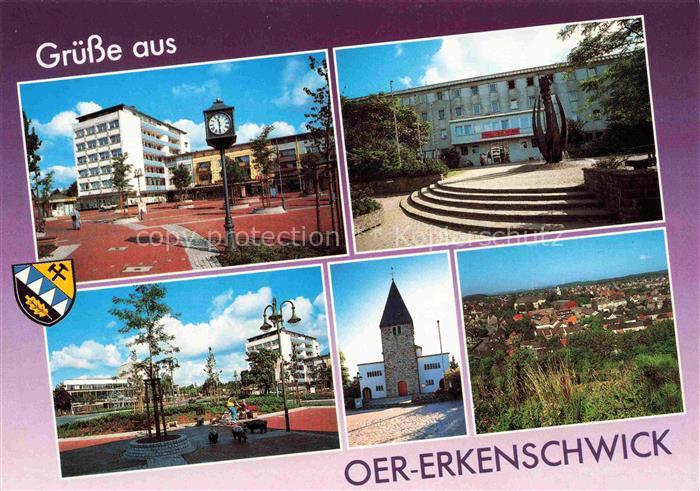 Oer-Erkenschwick Orts und Teilansichten Kirche Panorama