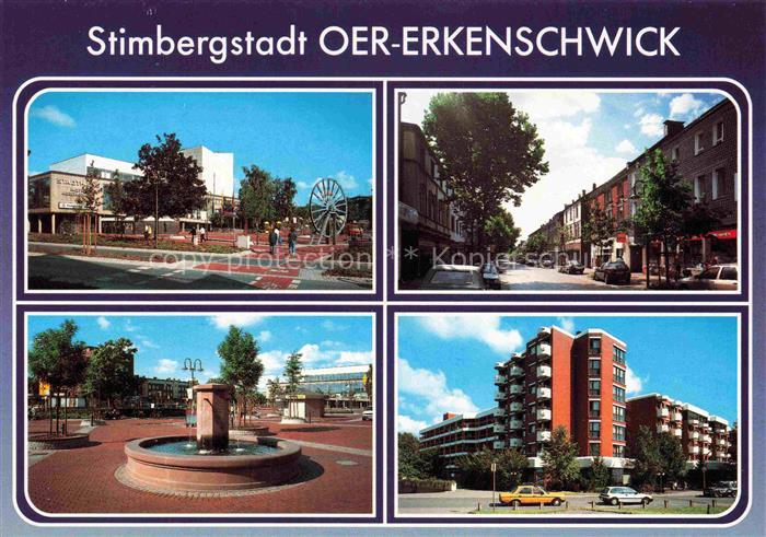 Oer-Erkenschwick Stadtplatz Brunnen Teilansichten