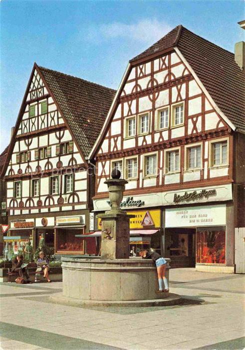 Unna Alte Fachwerkhaeuser Brunnen