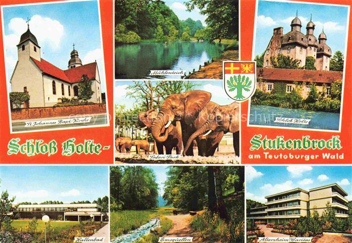 Stukenbrock Schloss Holte-Stukenbrock St Johannes Bapt Kirche Muehlenteich Safar