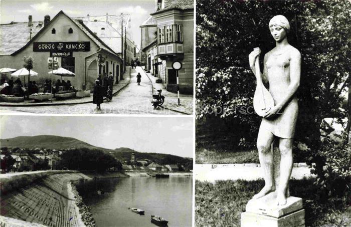 Szentendre HU Ortsansicht Panorma Park Statue