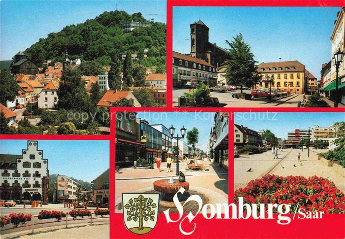 Homburg  Saarpfalz Pfalz Saarland Panorama Rathaus Marktplatz Teilansichten