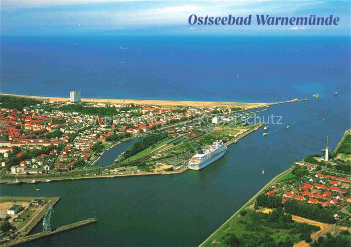 WARNEMueNDE Ostseebad Rostock Fliegeraufnahme