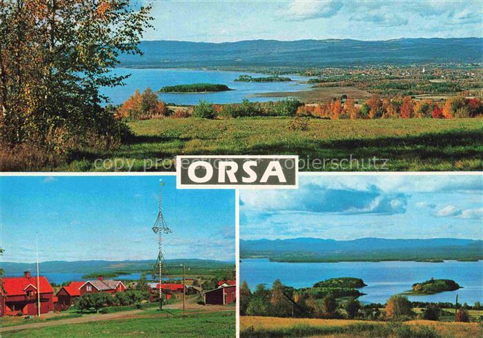Orsa Dalarna Sweden Panorama Teilansichten