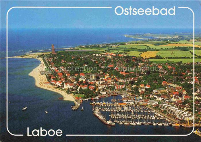 LABOE Ostseebad Fliegeraufnahme mit Yachthafen