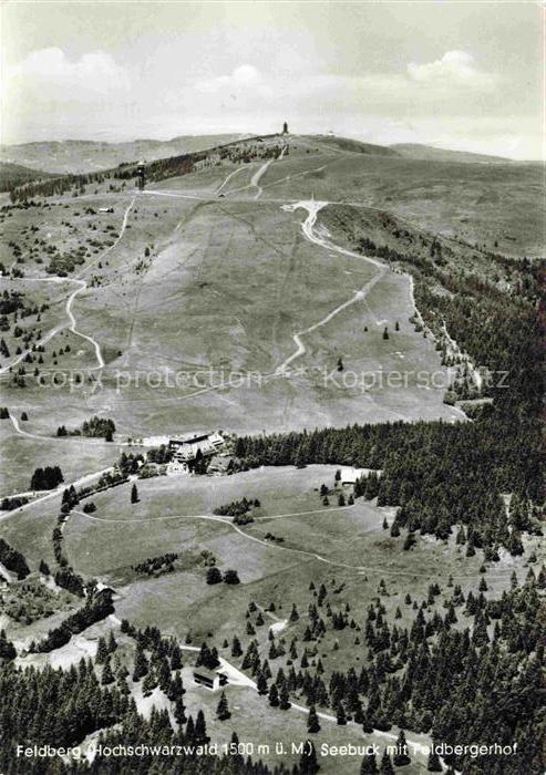 Feldberg 1450m Schwarzwald Hotel Feldbergerhof Fliegeraufnahme