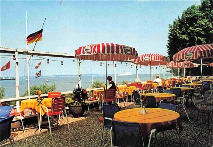 LABOE Ostseebad Schiffsbegruessung Strandhalla Laboe Terrasse