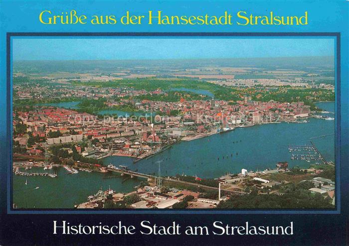 STRALSUND am Strelasund Fliegeraufnahme