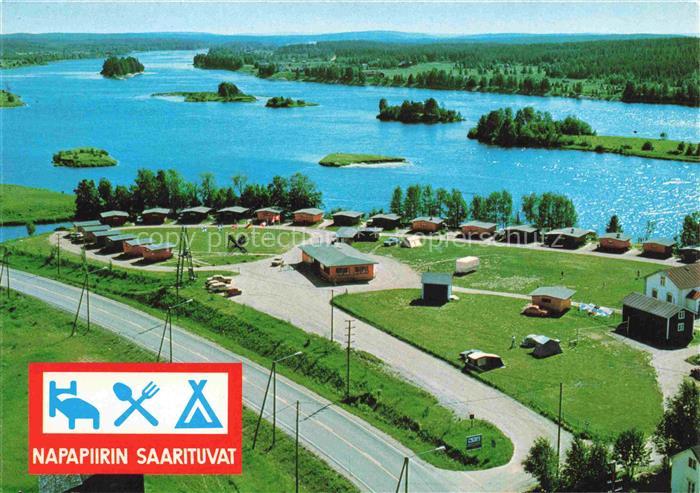 Rovaniemi Lapland Suomi Fliegeraufnahme Lomakyla Camping Napapiirilae