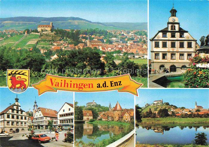 Vaihingen Enz Panorama Marktplatz Rathaus Gondelteich