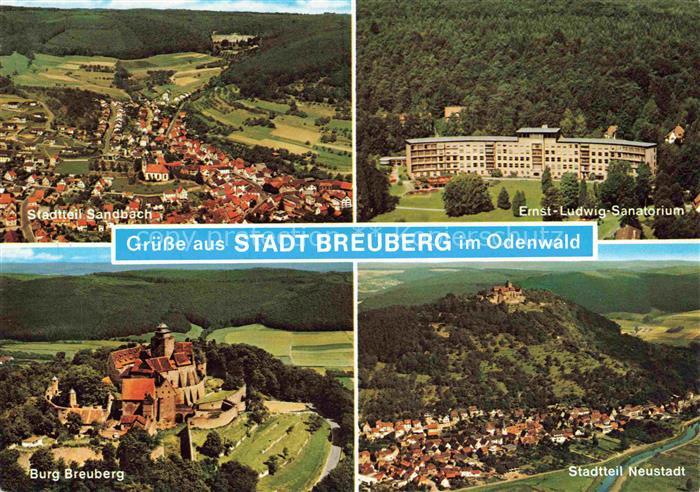Breuberg Odenwald Hessen OT Sandbach Ernst Ludwig Sanatorium Burg Breuberg OT Ne
