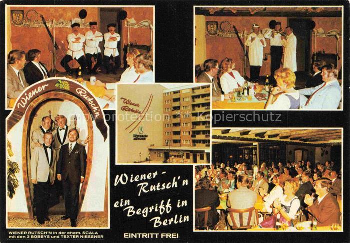 BERLIN  CITY Wiener Rutschn 3 Bobbys Veranstaltungssaal