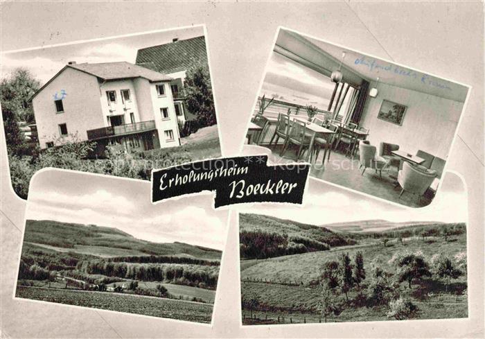 Meiborssen Vahlbruch Holzminden Niedersachsen Erholungsheim Boeckler Gastraum Pa