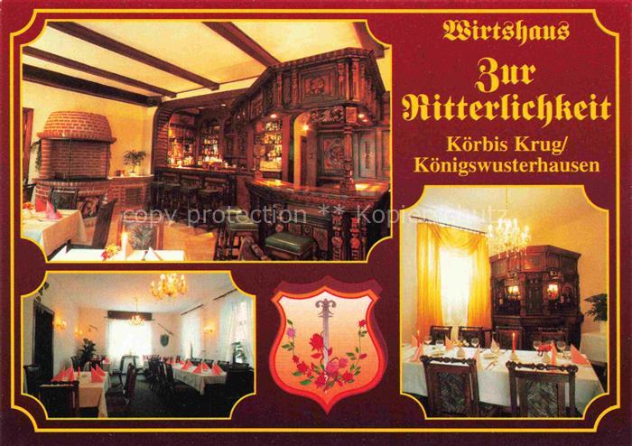 Koerbis Krug Wirtshaus Zur Ritterlichkeit Gastraeume Bar