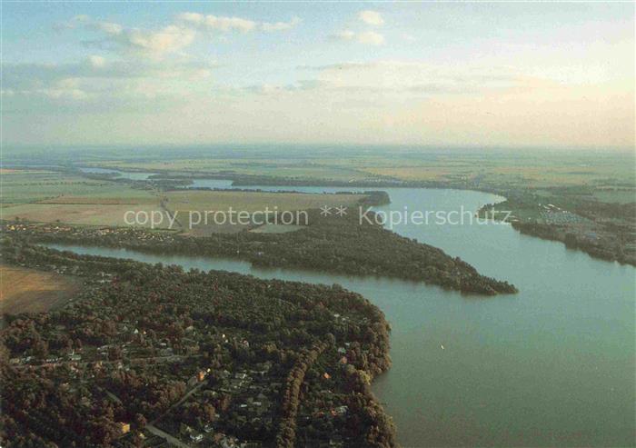 Wuthenow Neuruppin Brandenburg Fliegeraufnahme mit Ruppiner See und Lanke