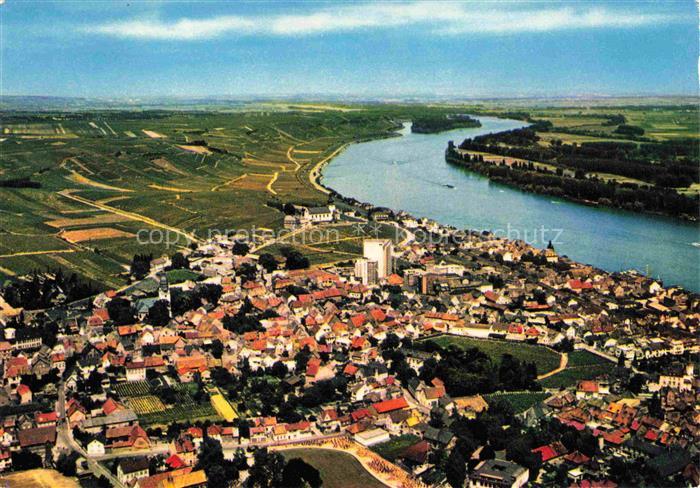 Nierstein Rhein Fliegeraufnahme